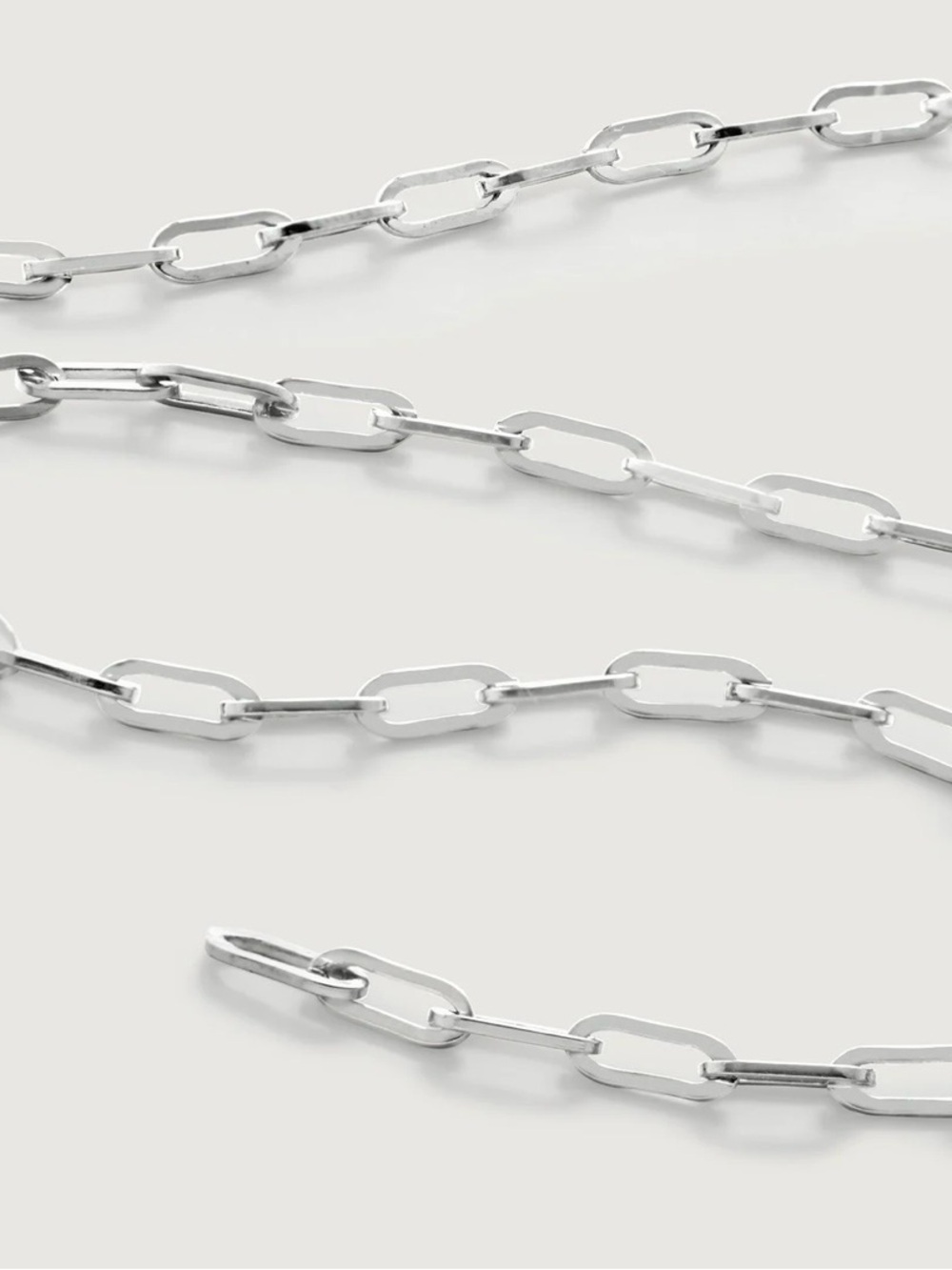 New MONICA VINADER SS 18” Paperclip Chain Necklace